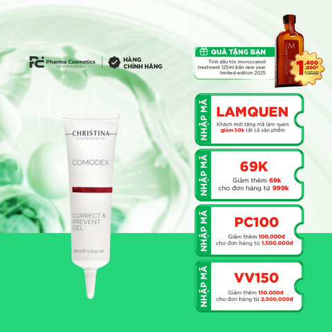 COMODEX CORRECT & PREVENT GEL / GEL TRỊ MỤN DIỆT KHUẨN VÀ TÁI TẠO DA 
