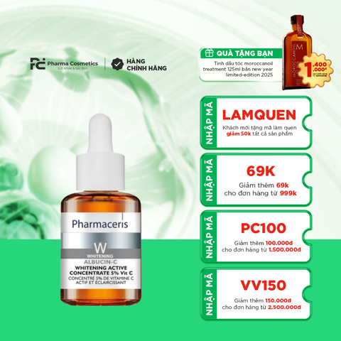 PHARMACERIS ALBUCIN-C / TINH CHẤT VITAMIN C TRẮNG SÁNG DA
