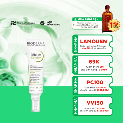 SEBIUM KERATO+ / KEM DƯỠNG ẨM GIẢM MỤN VÀ THÂM MỤN