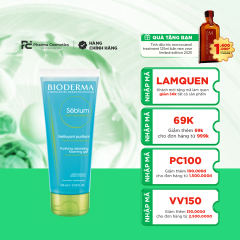 SÉBIUM GEL MOUSSANT / GEL RỬA MẶT TẠO BỌT