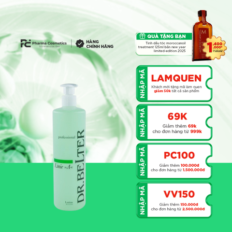 DR.BELTER LINE A LOTION/ NƯỚC CÂN BẰNG KHÁNG KHUẨN, CHỐNG VIÊM CHO DA MỤN ( 500ML)