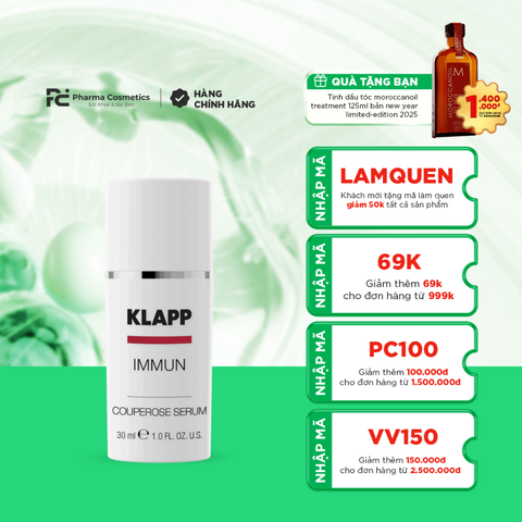 KLAPP IMMUN COUPEROSE SERUM / TINH CHẤT DƯỠNG ẨM CHO DA NHẠY CẢM