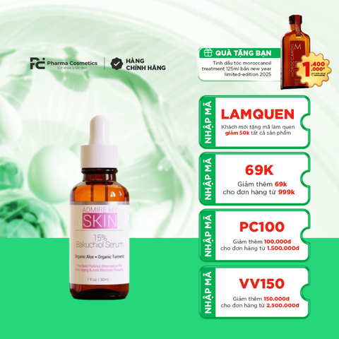 ADMIRE MY SKIN BAKUCHIOL SERUM / SERUM TRẺ HOÁ VÀ PHỤC HỒI DA ( THUẦN CHAY)