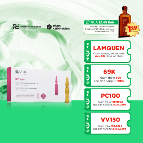 BABE BICALM+ AMPOULES / HUYẾT THANH LÀM DỊU VÀ PHỤC HỒI