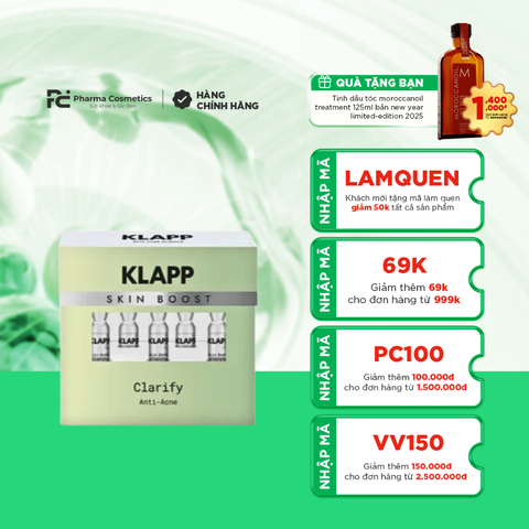 KLAPP SKIN BOOST – CLARIFY ANTI – ACNE / TINH CHẤT LÀM SẠCH, NGỪA MỤN