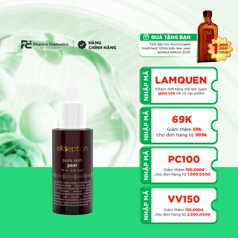 EKSEPTION PURE SKIN PEEL / TINH CHẤT GIẢM MỤN, KIỂM SOÁT DẦU NHỜN