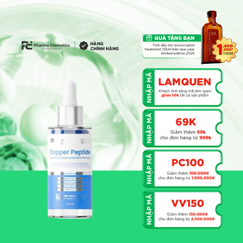 MDCARE COPPER PEPTIDE SERUM ADVANCED IMPROVEMENT FORMULA / SERUM CHỐNG LÃO HOÁ, KÍCH THÍCH TĂNG SINH COLLAGEN - LÀM ĐẦY SẸO 