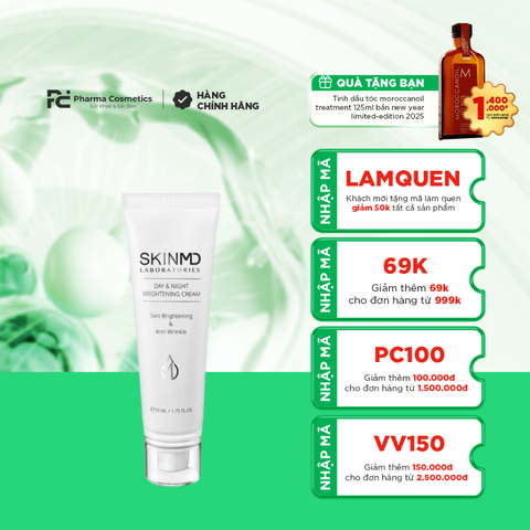 SKINMD DAY & NIGHT BRINGTENING CREAM / KEM DƯỠNG TRẮNG DA 