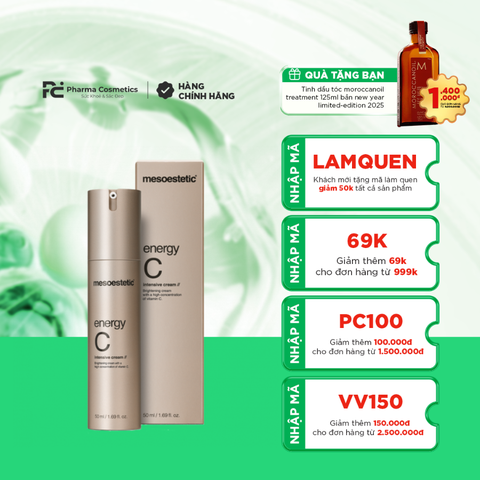 ENERGY C INTENSIVE CREAM / KEM ĐẶC TRỊ NÁM, SẠM, THIẾU SỨC SỐNG CHO VÙNG MẶT