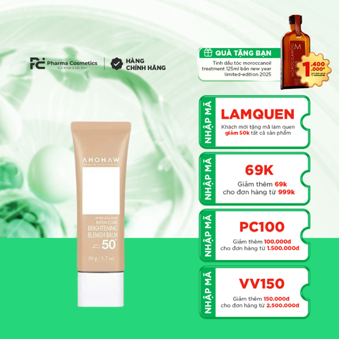 AHOHWA BRIGHTENING BALMISH BALM SPF 50+/ PA+++ / KEM NỀN CHE KHUYẾT ĐIỂM 3 IN 1 