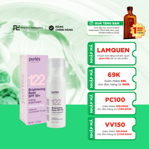 PURLÉS BRIGHTENING BASE SPF 50+ / KEM NỀN CHỐNG NẮNG SPF50+