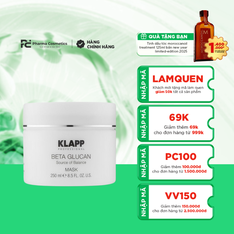 KLAPP BETA GLUCAN MASK / MẶT NẠ PHỤC HỒI DA TỔN THƯƠNG