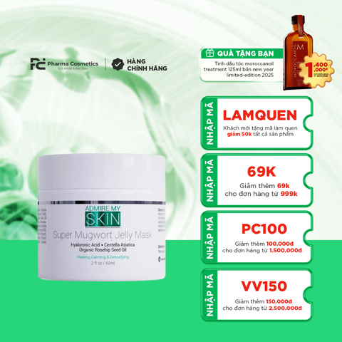 ADMIRE MY SKIN SUPER MUGWORT JELLY MASK / MẶT NẠ LÀM DỊU VÀ PHỤC HỒI DA ( THUẦN CHAY)
