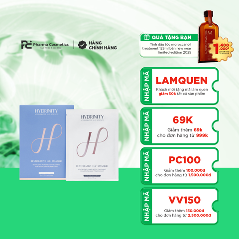HYDRINITY RESTORATIVE HA+ MASQUE / MẶT NẠ PHỤC HỒI DA VỚI HA THỦY PHÂN & BIOCELLULOSE VÔ TRÙNG 
