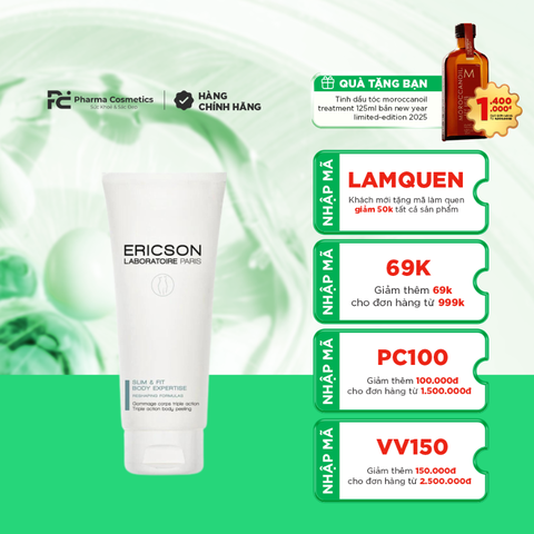 ERICSON TRIPLE ACTION BODY PEELING: Tẩy Tế Bào Chết Cơ Thể Đa Tác Động Cho Làn Da Mềm Mịn & Sáng Khỏe