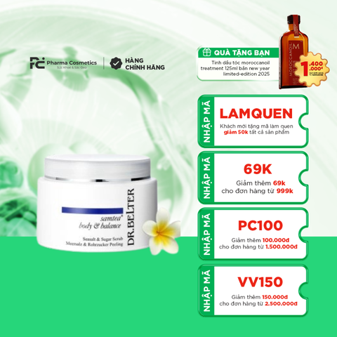 DR.BELTER SAMTEA SEASALT & SUGAR SCRUB/ KEM TẨY DA CHẾT CƠ THỂ DR.BELTER SAMTEA SEASALT & SUGAR SCRUB
