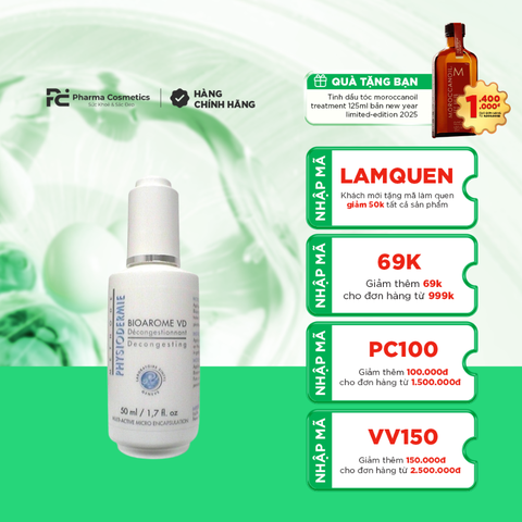 PHYSIODERMIE BIOAROME VD – DECONGESTING / SERUM GIẢM THẦM QUẦNG & BỌNG MẮT, GIẢM SƯNG VIÊM, XUNG HUYẾT, PHÙ NỀ ( 50ML)