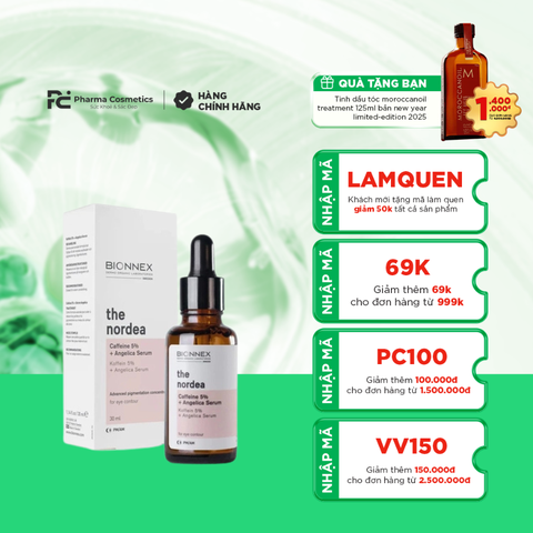 BIONNEX CAFFEINE 5% + ANGELICA SERUM / TINH CHẤT GIẢM BỌNG MẮT, QUẦNG THÂM VÀ NỌNG CẰM