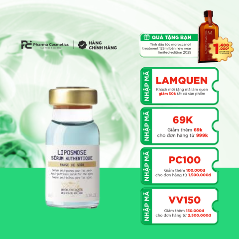 BIOLOGIQUE RECHERCHE SÉRUM LIPOSMOSE / TINH CHẤT GIẢI QUYẾT CÁC VẤN ĐỀ BỌNG MẮT 8ml