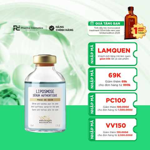 BIOLOGIQUE RECHERCHE SÉRUM LIPOSMOSE / TINH CHẤT GIẢI QUYẾT CÁC VẤN ĐỀ BỌNG MẮT 30ml