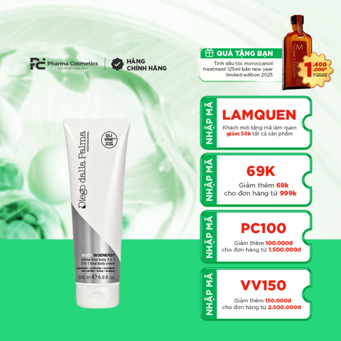 DIEGO DALLA PALMA 3IN1 TOTAL BODY CREAM / KEM DƯỠNG THỂ TRẺ HÓA TOÀN THÂN 3 TRONG 1