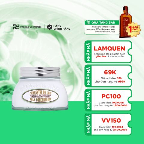 L’OCCITANE CONCENTRE DE LAIT AMANDE / SỮA DƯỠNG THỂ HẠNH NHÂN