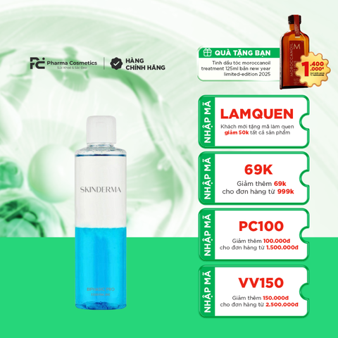 SKINDERMA BIPHASIC PRO / NƯỚC TẨY TRANG DÀNH CHO MẮT VÀ MÔI