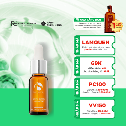IS CLINICAL C EYE SERUM ADVANCE/ TINH CHẤT XÓA THÂM QUẦNG MẮT TỪ VITAMIN C ĐẬM ĐẶC IS CLINICAL C EYE SERUM ADVANCE