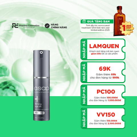 ASAP FIRMING EYE LIFT/ KEM MẮT ASAP FIRMING EYE LIFT LÀM MỜ QUẦNG THÂM BỌNG MẮT VÀ NẾP NHĂN