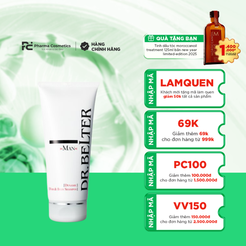 DR.BELTER MAN DYNAMIC HAIR & BODY SAMPOO/ DẦU TẮM GỘI TOÀN THÂN DÀNH CHO NAM DR.BELTER MAN DYNAMIC HAIR & BODY SAMPOO