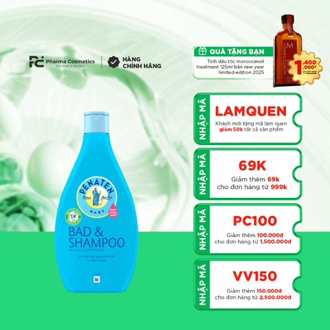 PENATEN BAD & SHAMPOO / SỮA TẮM GỌI CHO BÉ