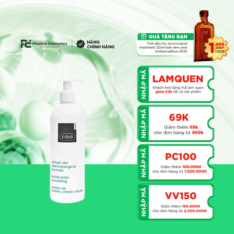 ZIAJA MED ATOPIC SKIN DERMATOLOGICAL FORMULA BATH & SHOWER OIL SOFTENING / DẦU TẮM MỀM MỊN DA