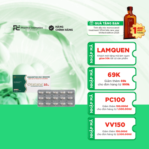 ORATANE 10MG / THUỐC ĐIỀU TRỊ MỤN TRỨNG CÁ NẶNG  