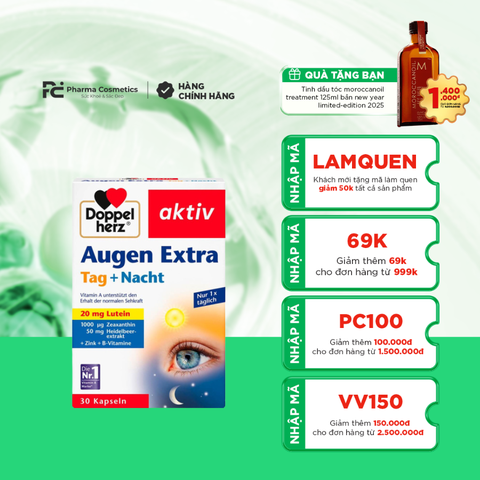 DOPPELHERZ AUGEN EXTRA TAG+NACHT / THUỐC UỐNG BỔ MẮT
