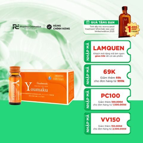 PEAUHONNETE YOUMAKU STEM CELL NANO LIQUID / NƯỚC UỐNG TRẮNG DA VÀ GIẢM CÂN