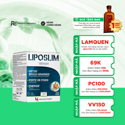 LABORATOIRE AVENIR LIPO SLIM PREMIUM / BỘT UỐNG ĐỐT MỠ ĐA TẦNG CHUYÊN SÂU 