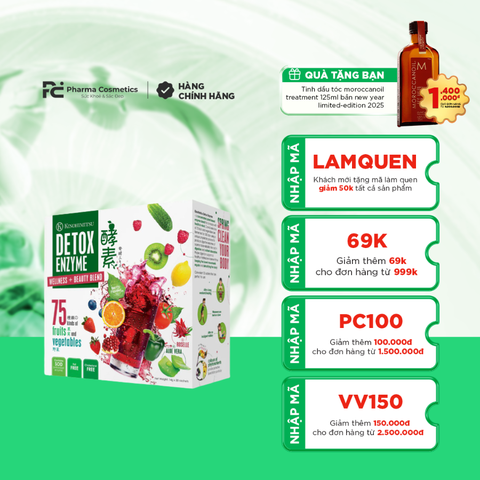 KINOHIMITSU DETOX ENZYME / BỘT UỐNG THẢI ĐỘC, KIỂM SOÁT CÂN NẶNG