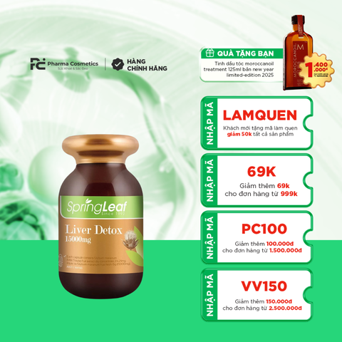 SPRINGLEAF LIVER DETOX / HỖ TRỢ GIẢI ĐỘC DUY TRÌ CHỨC NĂNG VÀ BẢO VỆ GAN