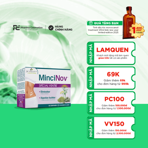 3CHÊNES VENTR’ACTIV ÉLIMINATION – VENTRE / VIÊN UỐNG HỖ TRỢ TIÊU HÓA VÀ GIẢM MỠ BỤNG