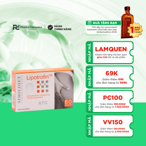 SIMILDIET LIPOTROFIN / VIÊN UỐNG HỖ TRỢ CHỐNG SẦN VỎ CAM