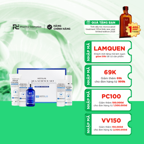 HISTOLAB AQUA SCIENCE SET / SET CẤP ẨM CHUYÊN SÂU TẠI NHÀ 