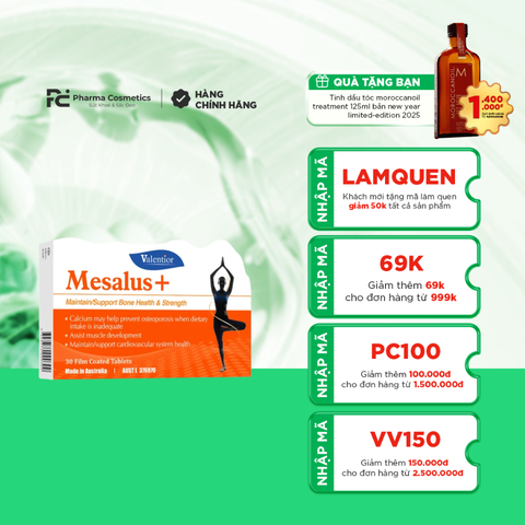 VALENTIOR MESALUS+ / VIÊN UỐNG GIÚP XƯƠNG CHẮC KHỎE
