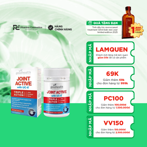 GOODHEALTH JOINT ACTIVE / VIÊN UỐNG BỔ SUNG BORON VÀ VITAMIN D3 CHO SỤN KHỚP KHỎE MẠNH, HẠN CHẾ THOÁI HÓA KHỚP