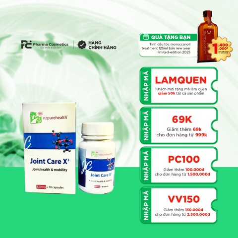 NZ PURE HEALTH JOINT CARE X3 / VIÊN BỔ KHỚP KHÁNG VIÊM
