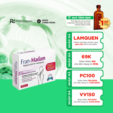 FRANMADAM / VIÊN UỐNG CẢI THIỆN RỐI LOẠN DO SUY GIẢM NỘI TIẾT TỐ