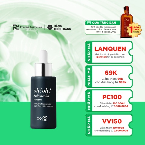 OH!OH! SKIN HEALTH SERUM: Tinh Chất Kiểm Soát Bã Nhờn & Dưỡng Sáng, Mờ Thâm Mạnh Mẽ