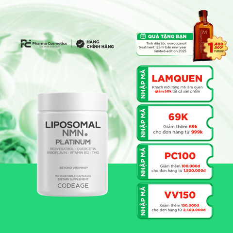 CODEAGE LIPOSOMAL NMN / VIÊN UỐNG CHỐNG LÃO HÓA TỔNG THỂ LIPOSOMAL NMN CODEAGE