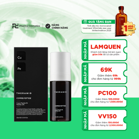 THERAMID COPPER PEPTIDE / PHỨC HỢP PHỤC HỒI VÀ TĂNG SINH VỚI ĐỒNG PEPTIDE NỒNG ĐỘ TĂNG CƯỜNG