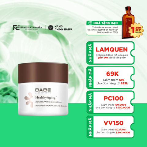 BABE HEALTHY AGING+ MULTI REPAIR RENOVATING CREAM / KEM DƯỠNG BAN ĐÊM GIÚP BẢO VỆ DA VÀ KÍCH HOẠT TÁI TẠO DA