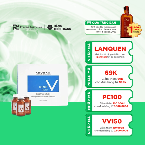 AHOHWA IONS V SOLUTION / TẾ BÀO GỐC THỰC VẬT PHỤC HỒI DA MỤN, DA NHẠY CẢM 